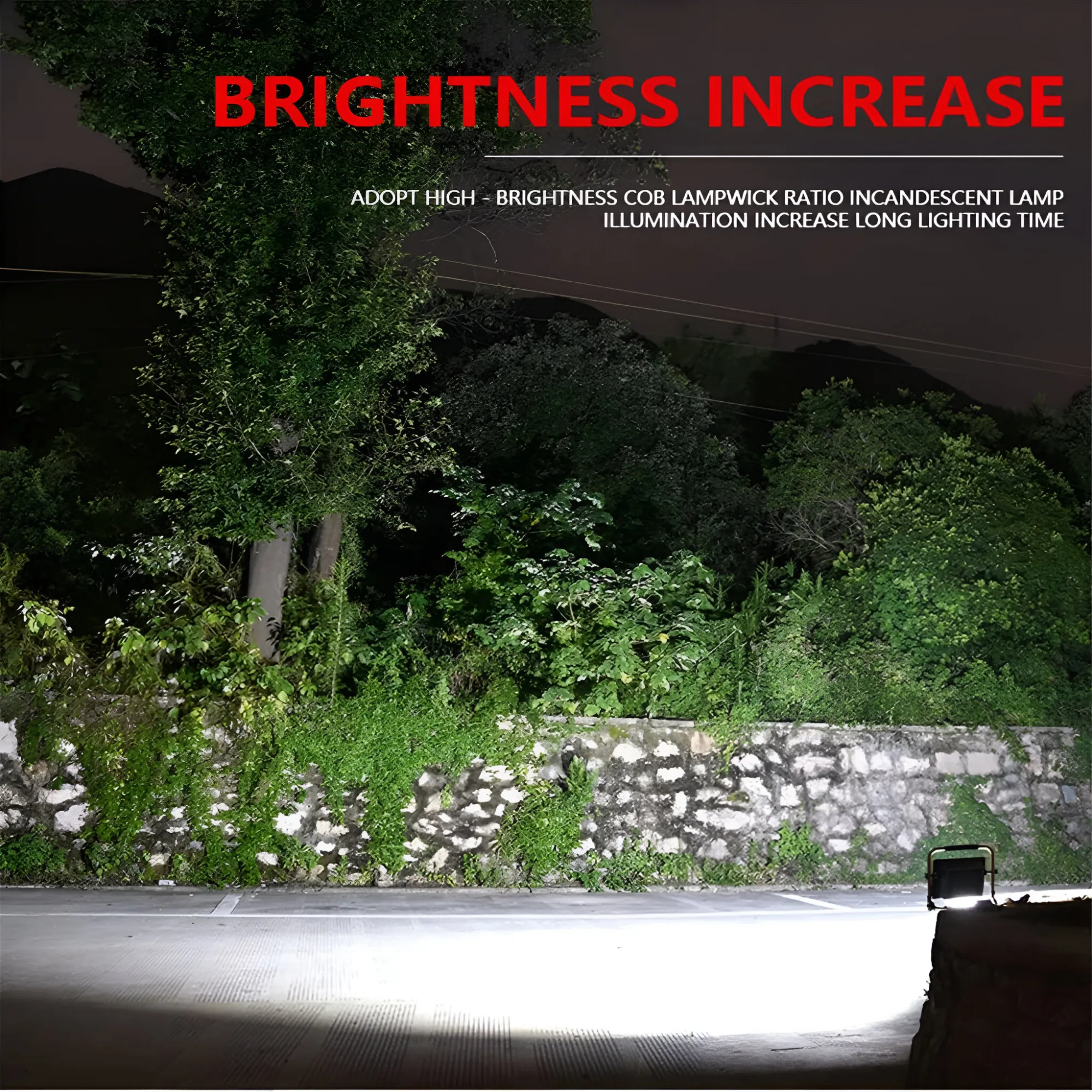 5V Waterproof Multi-Functional Outdoor Solar Rechargeable Floodlight