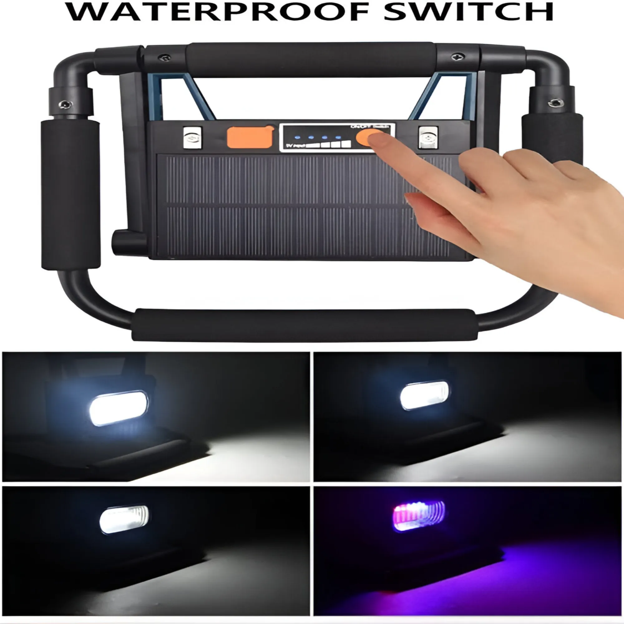 5V Waterproof Multi-Functional Outdoor Solar Rechargeable Floodlight