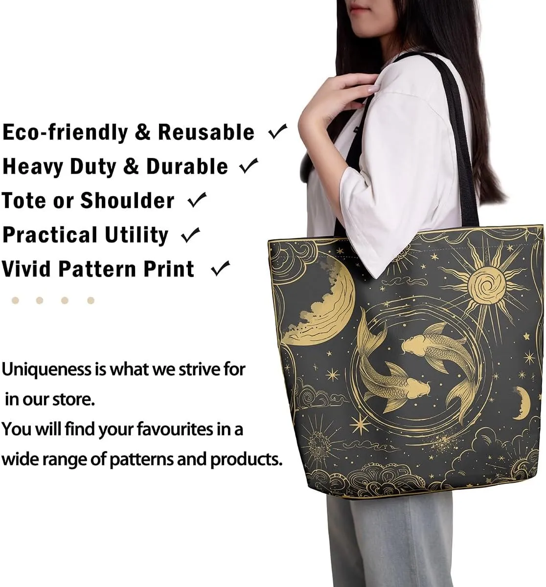 Aries Cancer Taurus Canvas Bag 12 Horoscope Astrology Canvas Tote Bag Constellation Theme Reusable Grocery