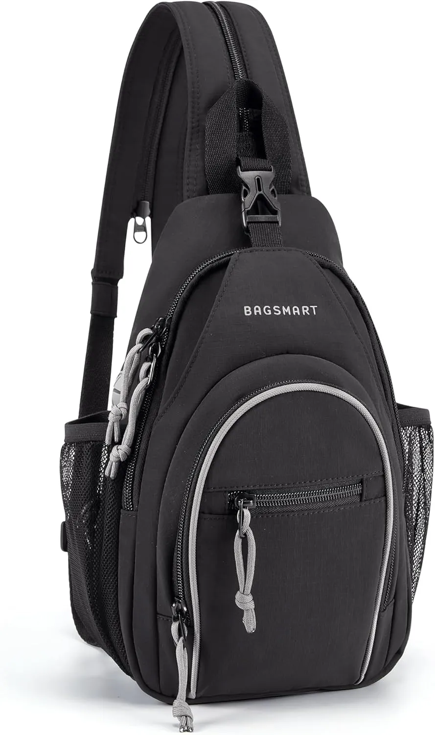BAGSMART Crossbody Sling Bag for Men Women, Small Sling Backpack Shoulder Bag, Anti-Theft Chest Daypack