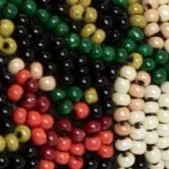 BEADED LIPSTICK CASE | BLACK FLORAL