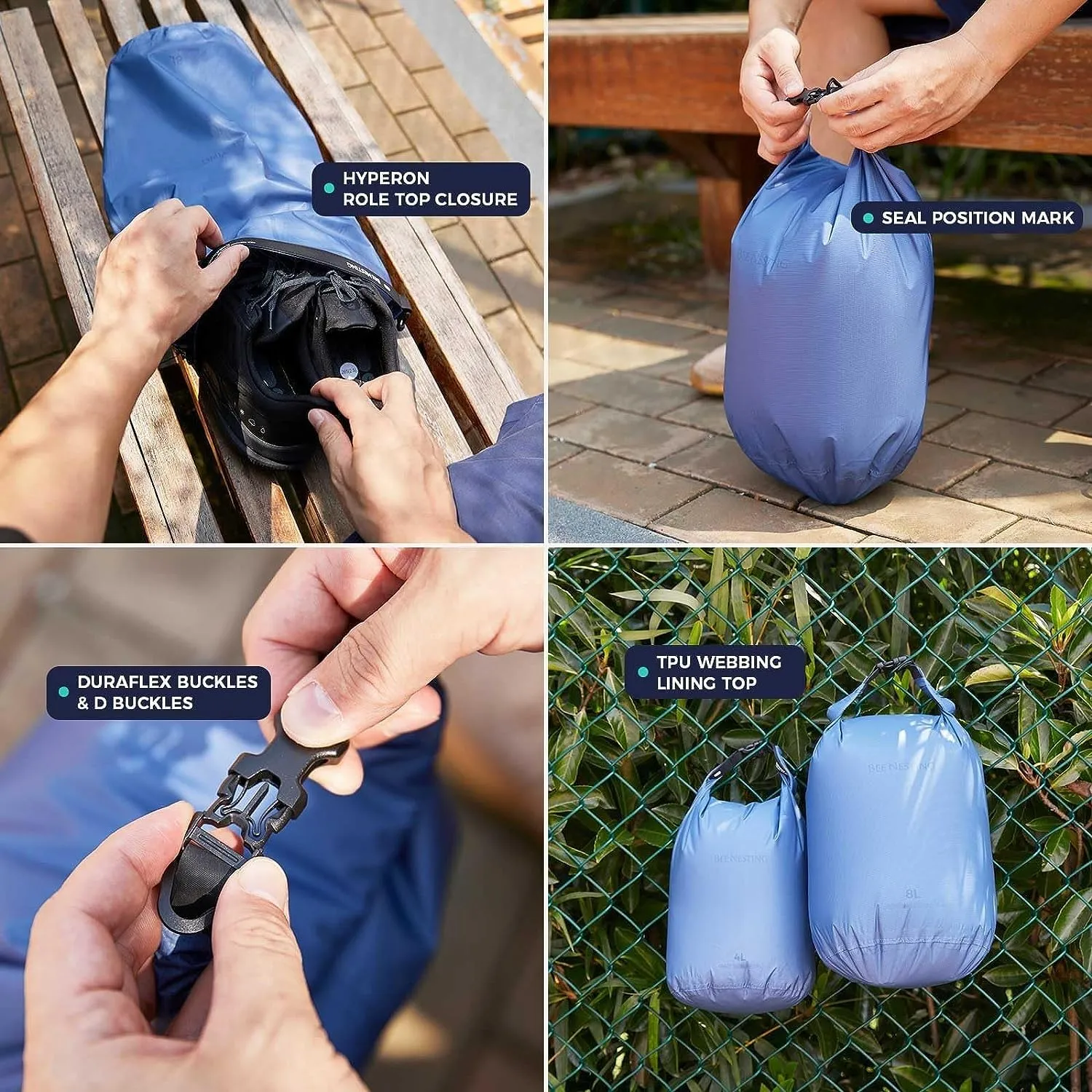 Beenesting Waterproof Dry Bag 2L/4L/8L