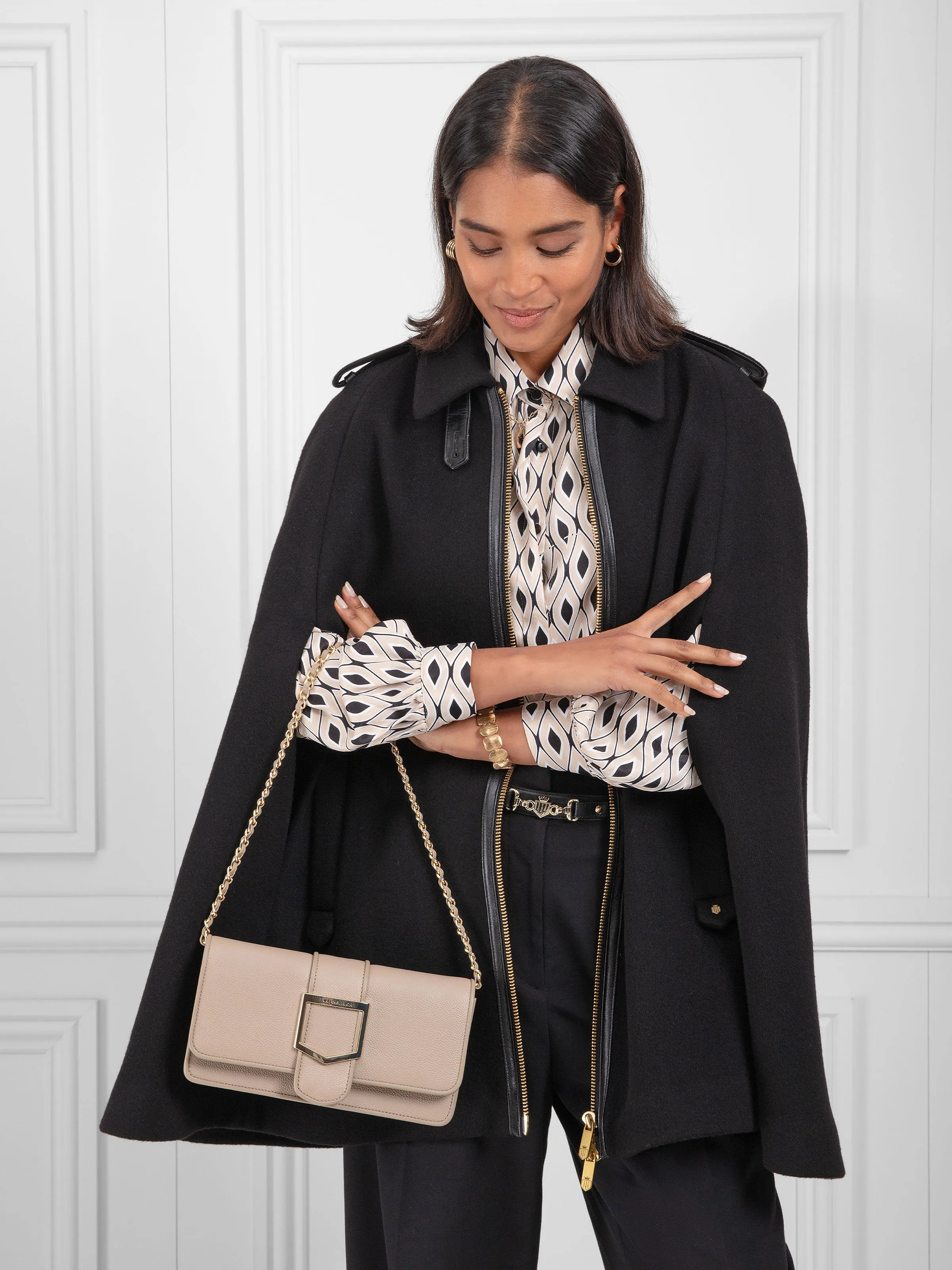 Belmont Clutch - Stone Leather