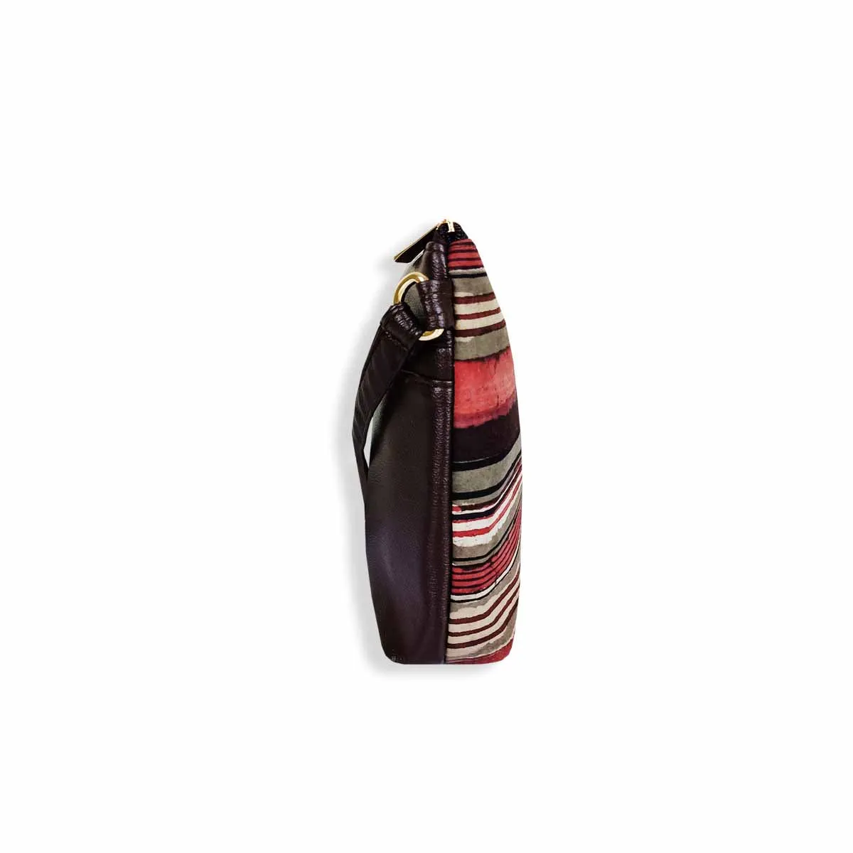 Block-Printed Rustic Road Sling Bag