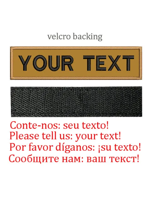 Camouflage Hook Backing Name Patch