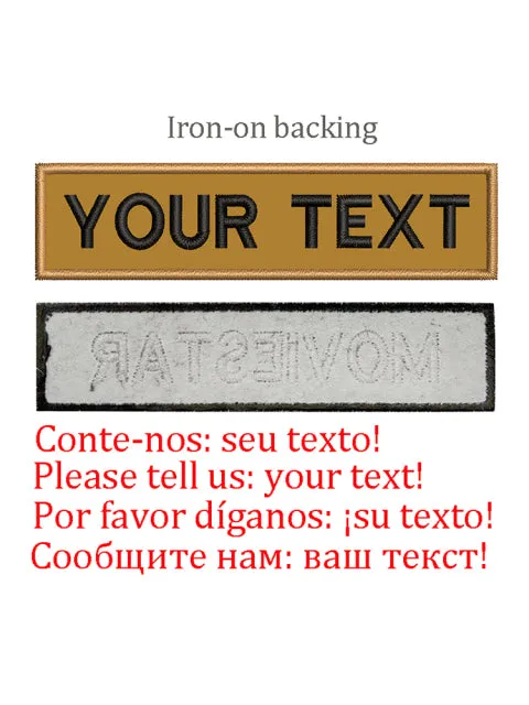 Camouflage Hook Backing Name Patch