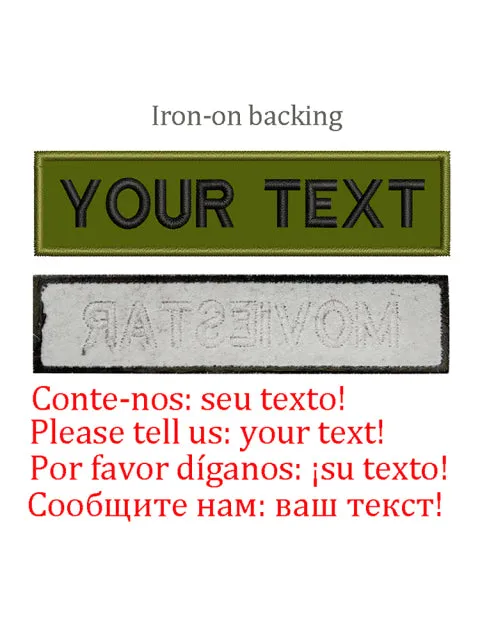 Camouflage Hook Backing Name Patch