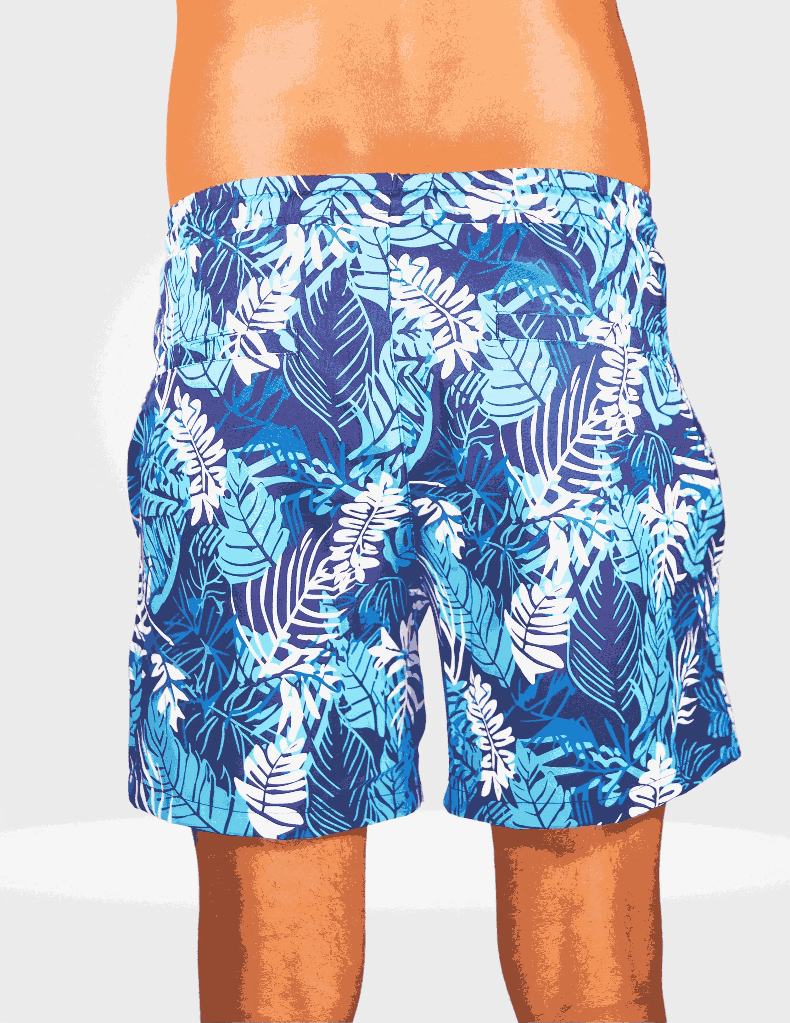 Caribbean Palms - Waterproof Pocket Swim Shorts