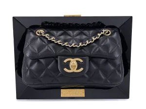 Chanel 2014 "Collection Privée" Framed Mini Flap Minaudière Clutch Bag