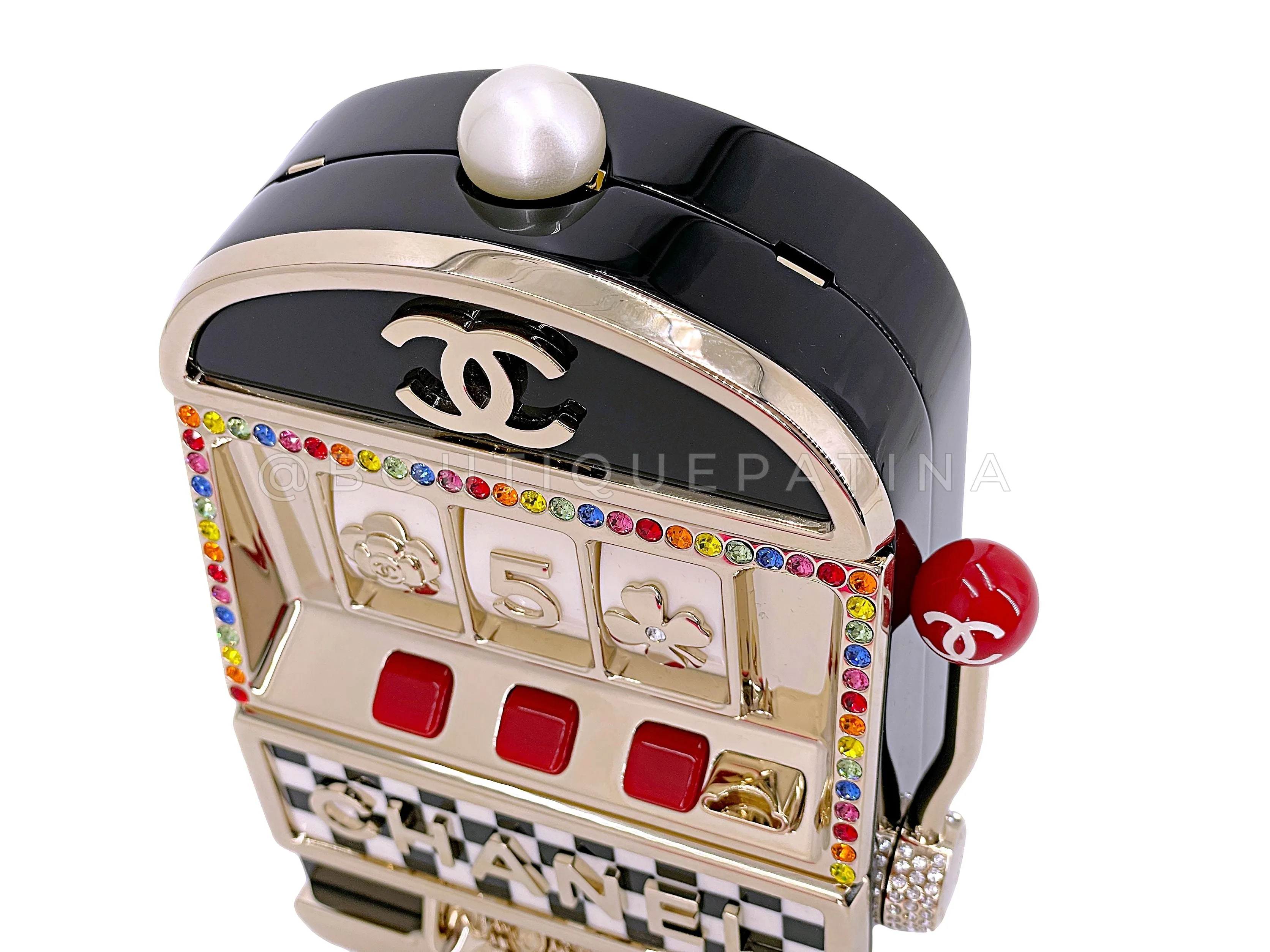 Chanel Casino Minaudière Bag 23C Monaco Slot Machine Evening Clutch NIB K2F