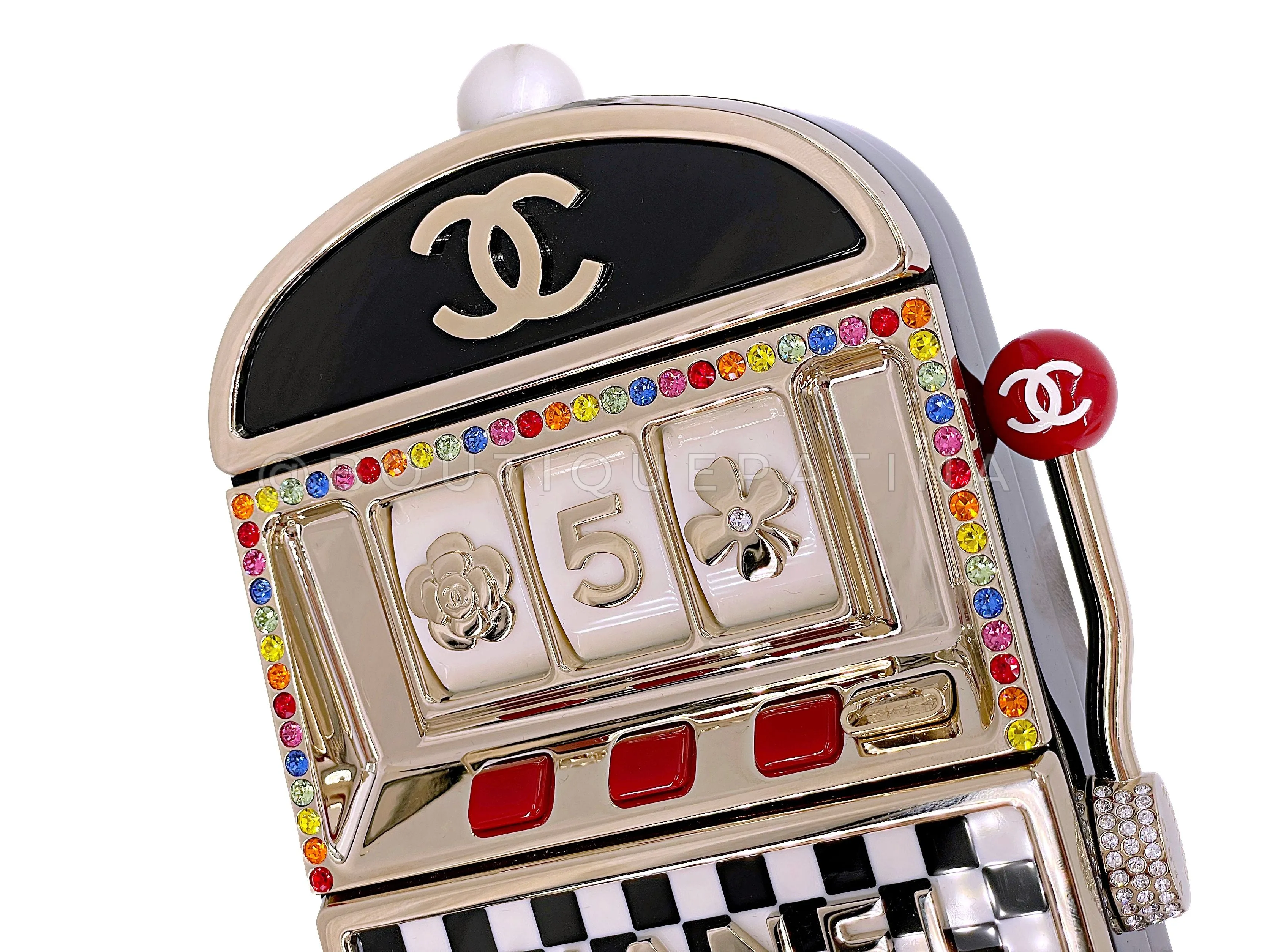 Chanel Casino Minaudière Bag 23C Monaco Slot Machine Evening Clutch NIB K2F