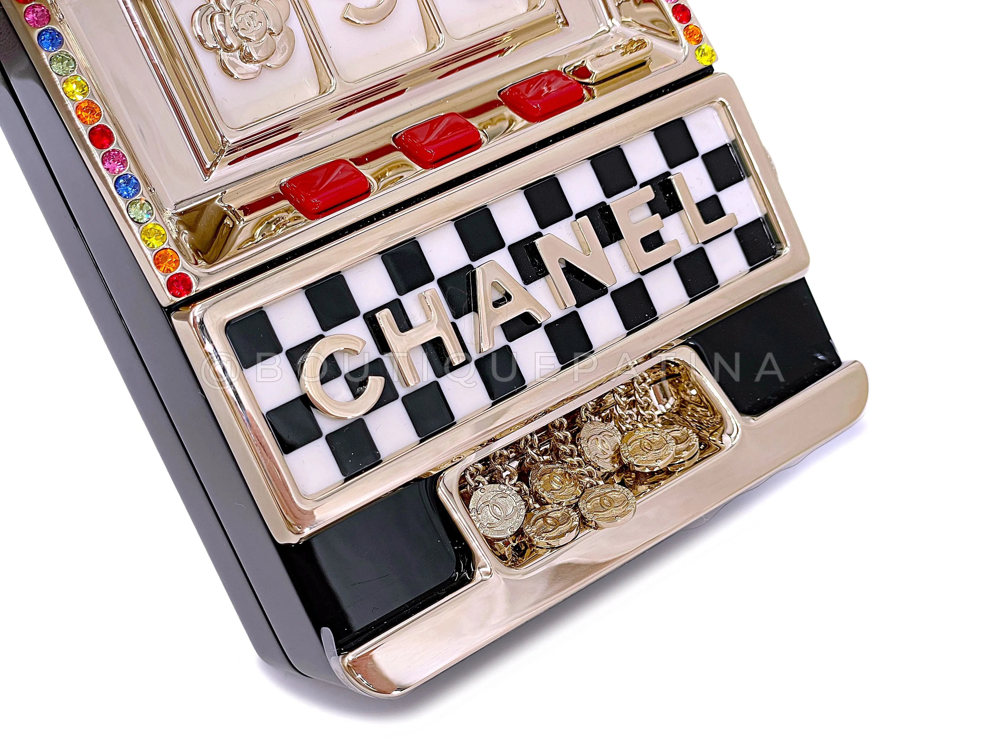 Chanel Casino Minaudière Bag 23C Monaco Slot Machine Evening Clutch NIB K2F