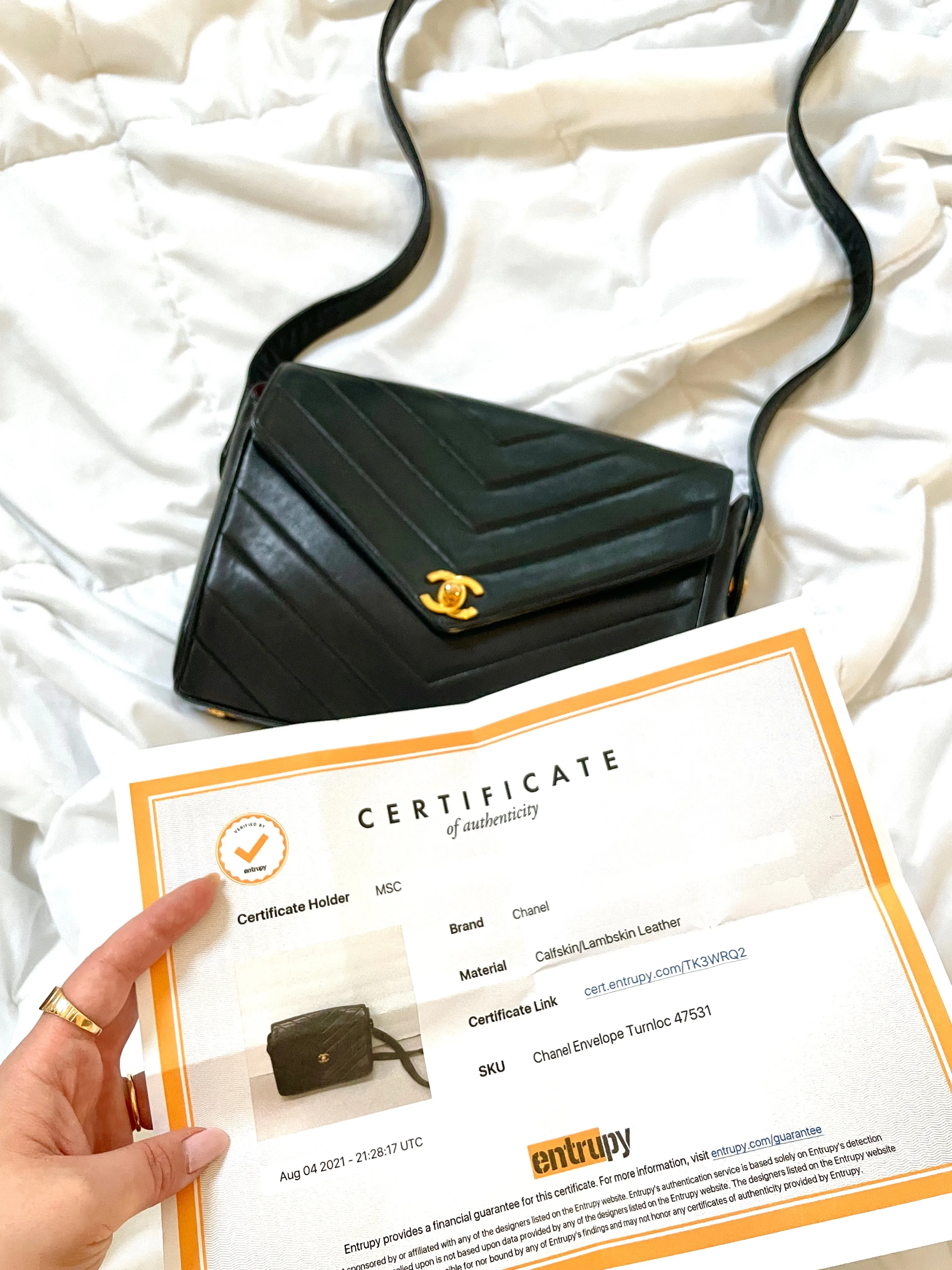 Chanel Envelope Turnlock Bag