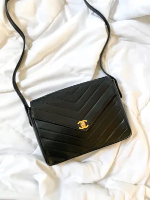 Chanel Envelope Turnlock Bag