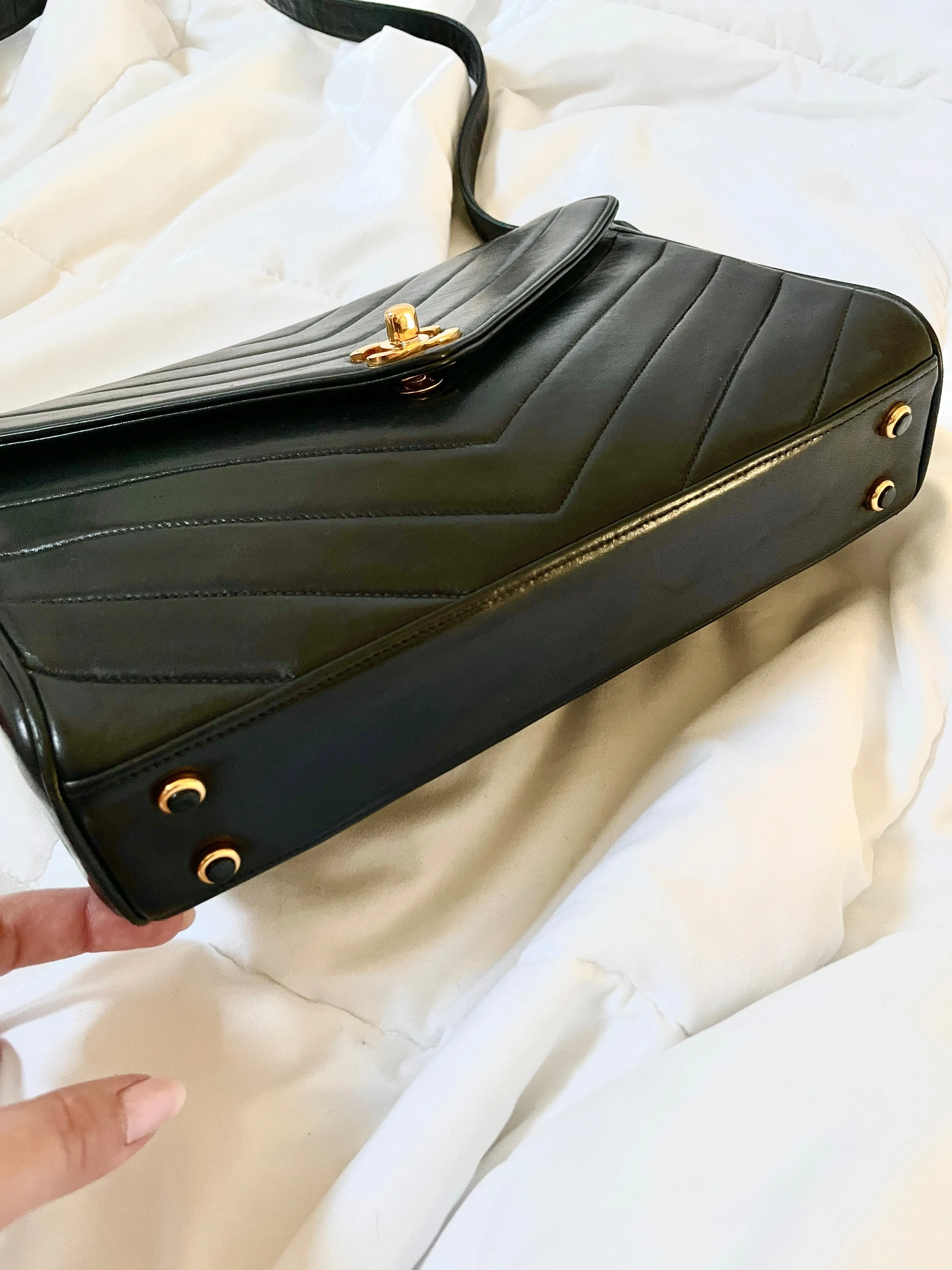 Chanel Envelope Turnlock Bag