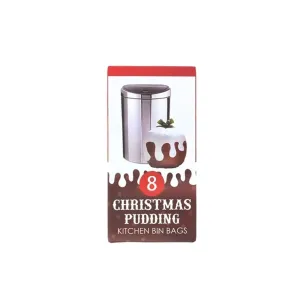 Christmas Pudding Bin Bags