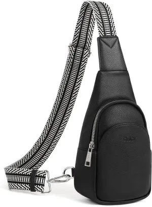 CLUCI Small Sling Bag for Women,Vegan Leather Crossbody Bags for Women,Fanny Packs with Guitar Strap