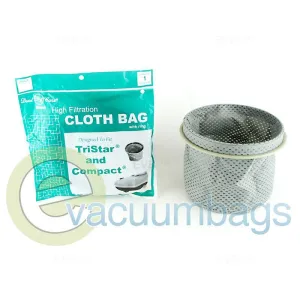 Compact / TriStar Canister Cloth Vacuum Bag with Ring by Dust Care, (1 pc.) #12-2200-02