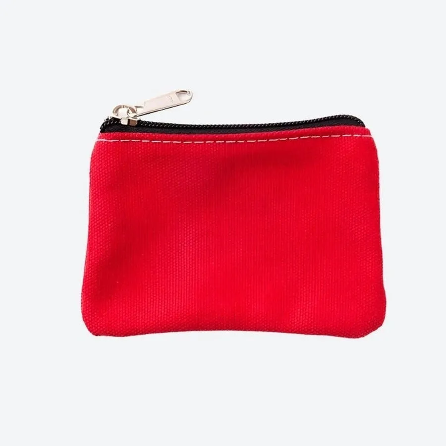 Compact Zippered Coin Pouch Bags