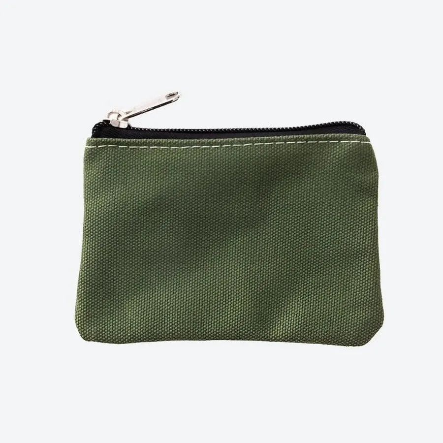 Compact Zippered Coin Pouch Bags