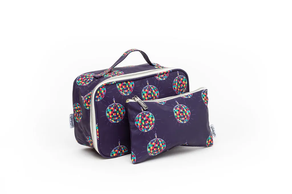 Cosmetic Bag Medium - Disco Ball print