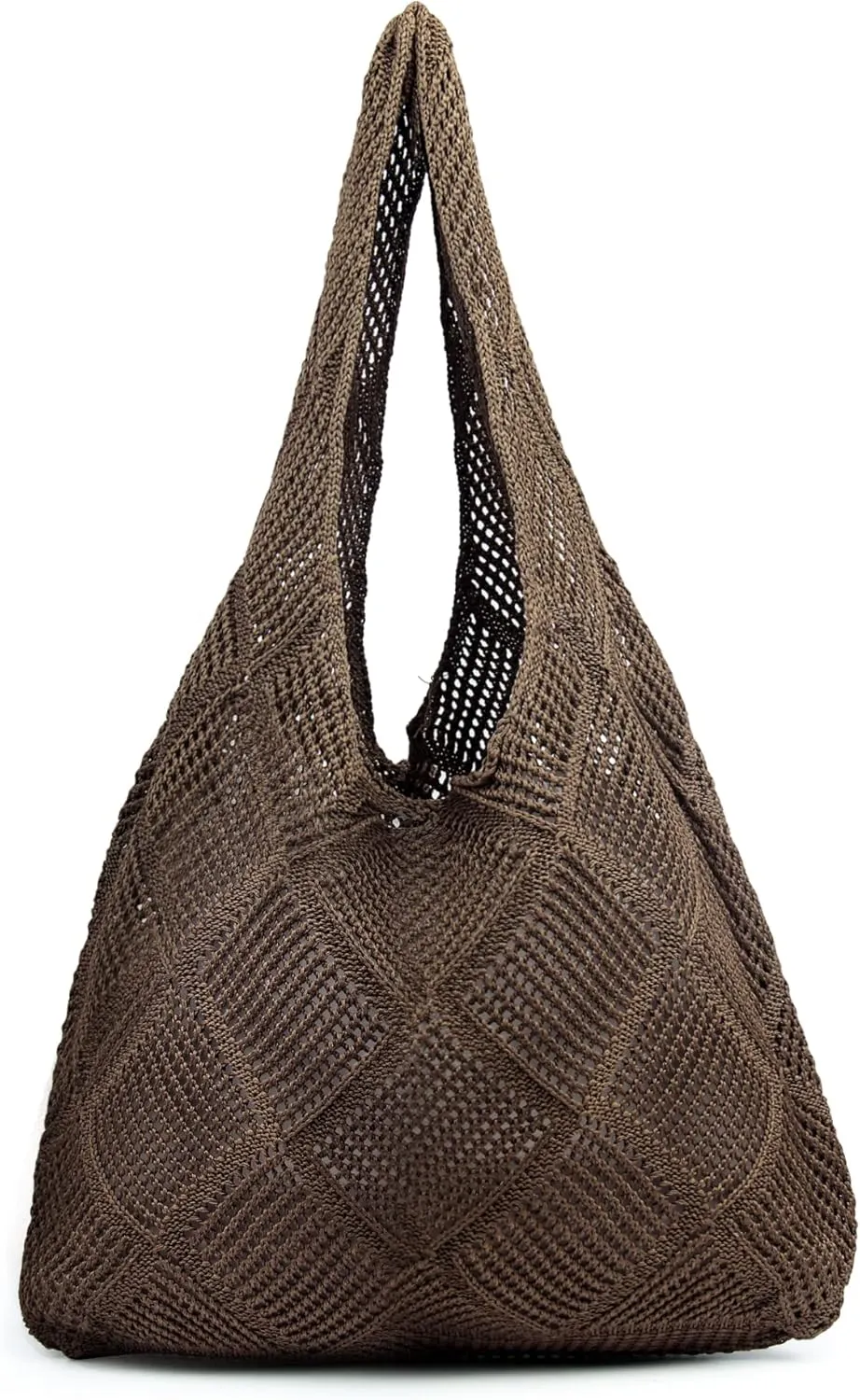 Crochet Mesh Beach Tote Shoulder Handbags Hobo Summer Aesthetic Women's Bag