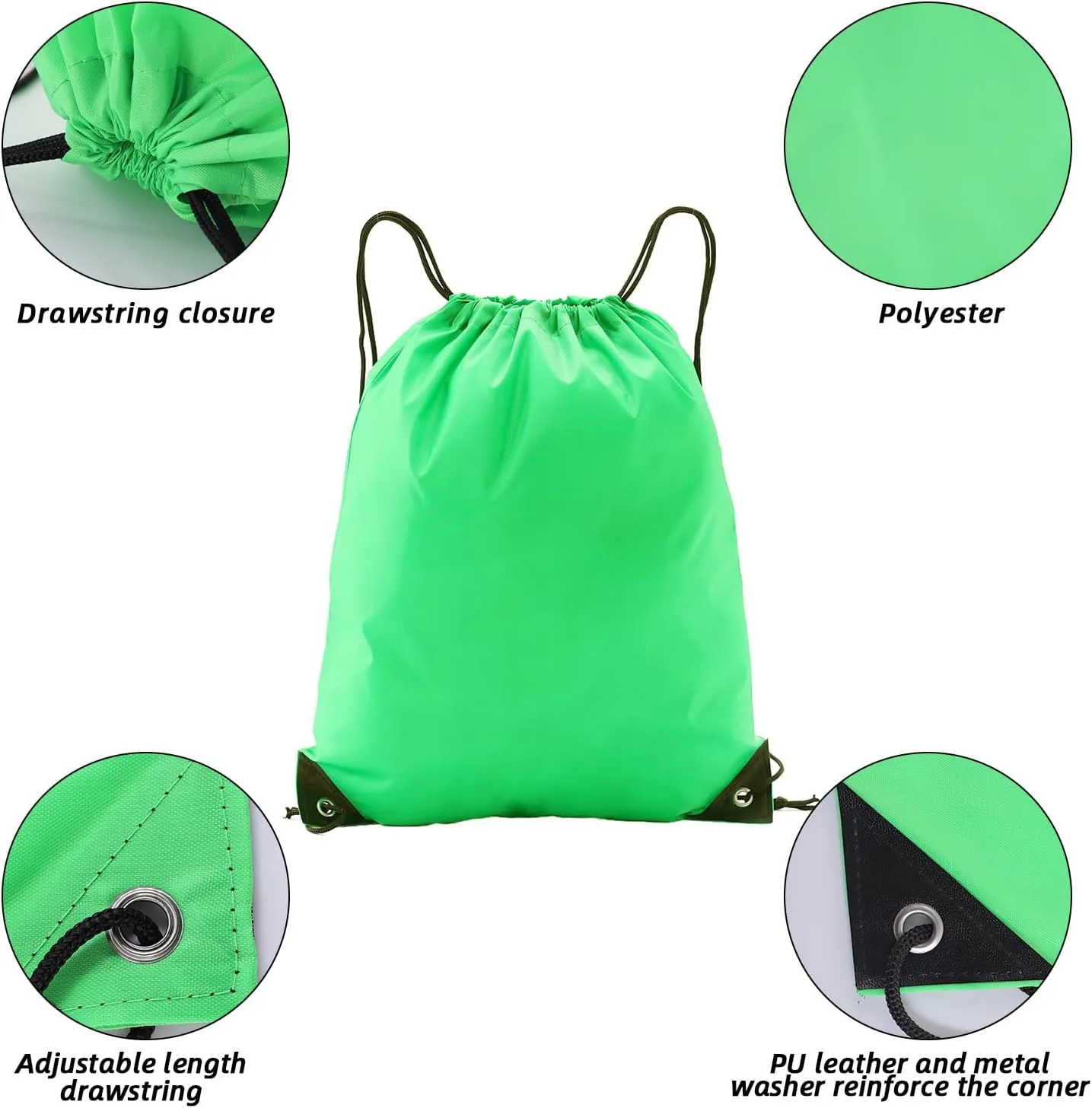 drawstring backpack, Drawstring Bags Bulk,21 Pcs Draw String Bags, Cinch Bag,essential for gym travel, unisex, loose and portable (21, Mixed color)