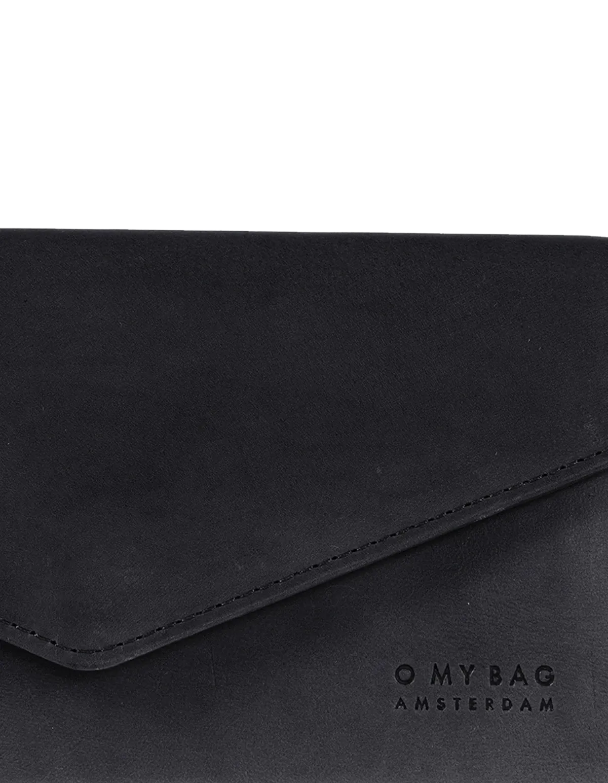 Envelope Pixie Classic Leather Wallet (Black)
