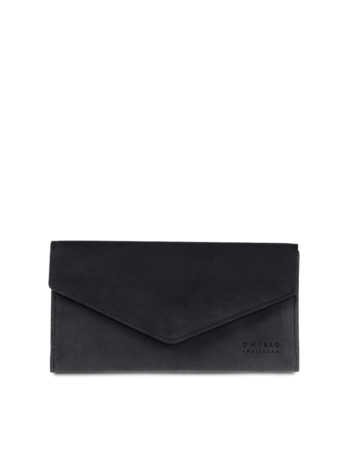 Envelope Pixie Classic Leather Wallet (Black)