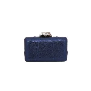 Espey Crinkle Galaxy Blue Clutch