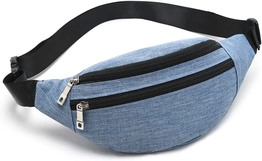 Fanny Packs for Women Men, Fashion Waist Pack Crossbody Bags Belt Bag with Adjustable Strap for Running Hiking Travel.
