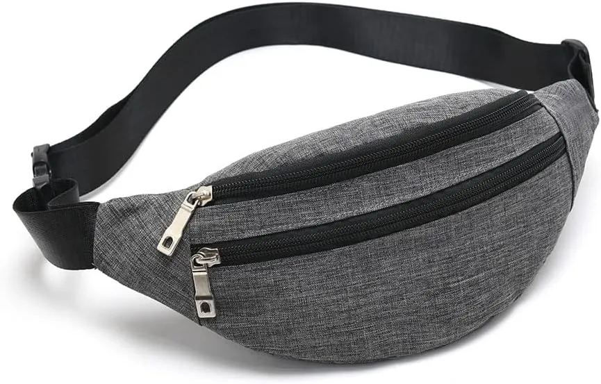 Fanny Packs for Women Men, Fashion Waist Pack Crossbody Bags Belt Bag with Adjustable Strap for Running Hiking Travel.