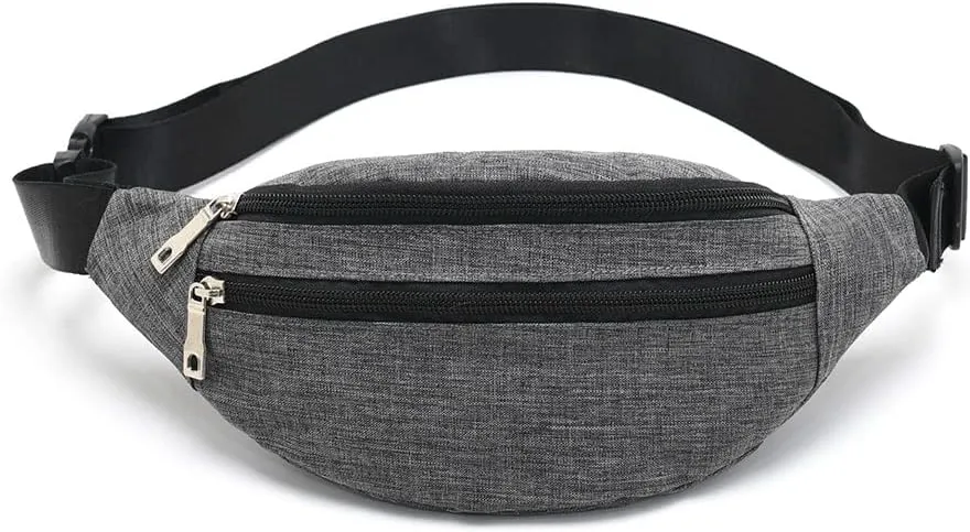Fanny Packs for Women Men, Fashion Waist Pack Crossbody Bags Belt Bag with Adjustable Strap for Running Hiking Travel.