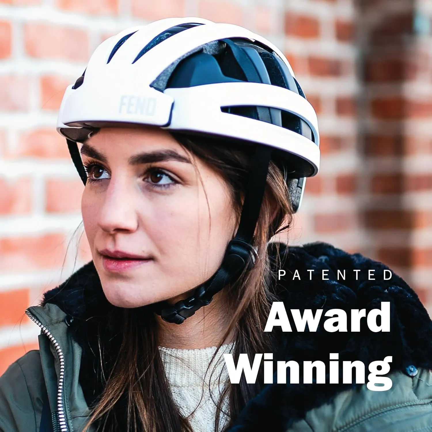 FEND One Foldable Bike Helmet - Adult Mens and Womens Bike Helmet - Collapsible by 50% of Original Size - Safety Certified for Bicycle Road Bike Scooter Cycling Commuter Helmet