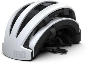 FEND One Foldable Bike Helmet - Adult Mens and Womens Bike Helmet - Collapsible by 50% of Original Size - Safety Certified for Bicycle Road Bike Scooter Cycling Commuter Helmet