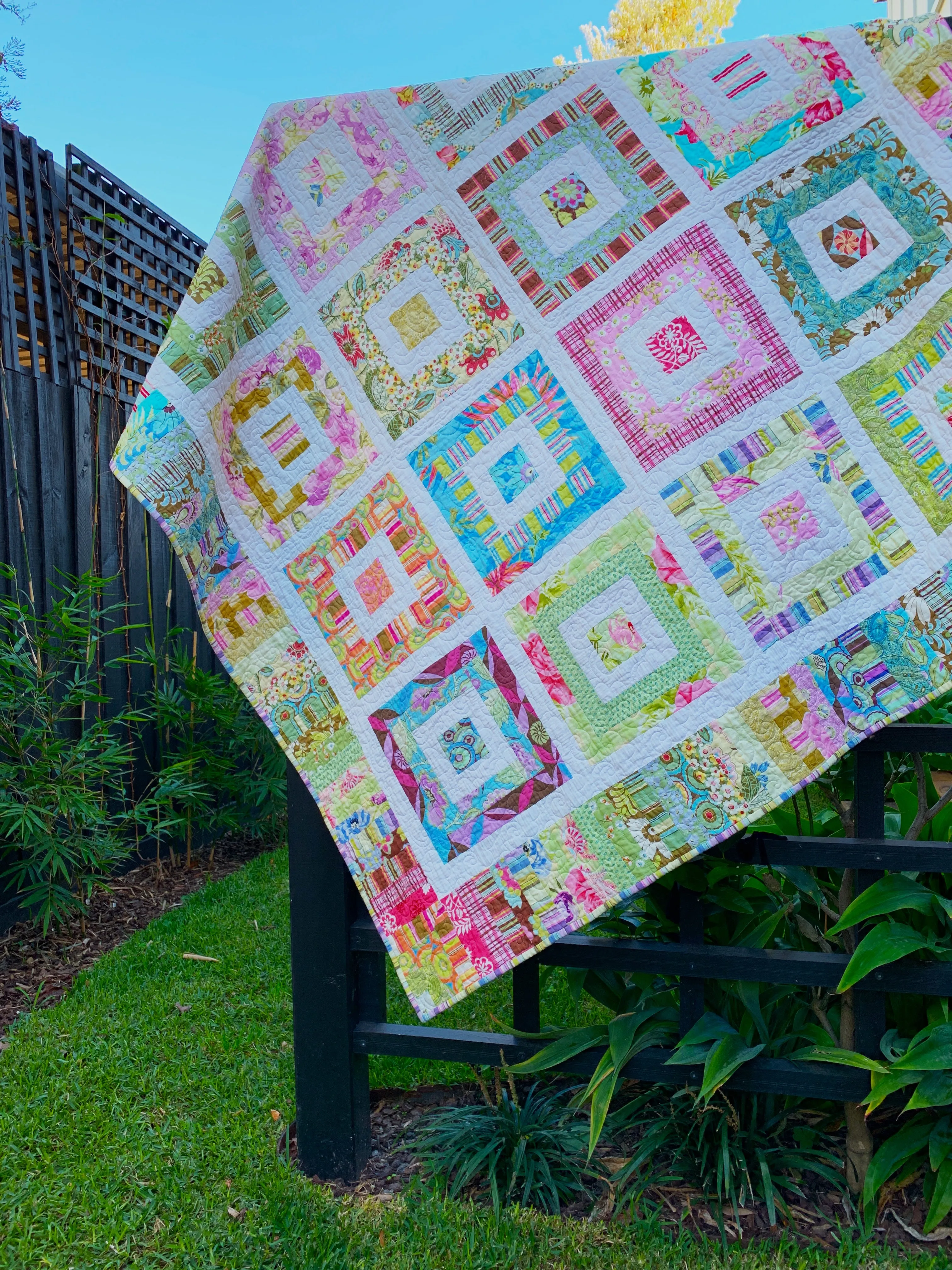 Funky Scrap Quilt Pattern - PDF