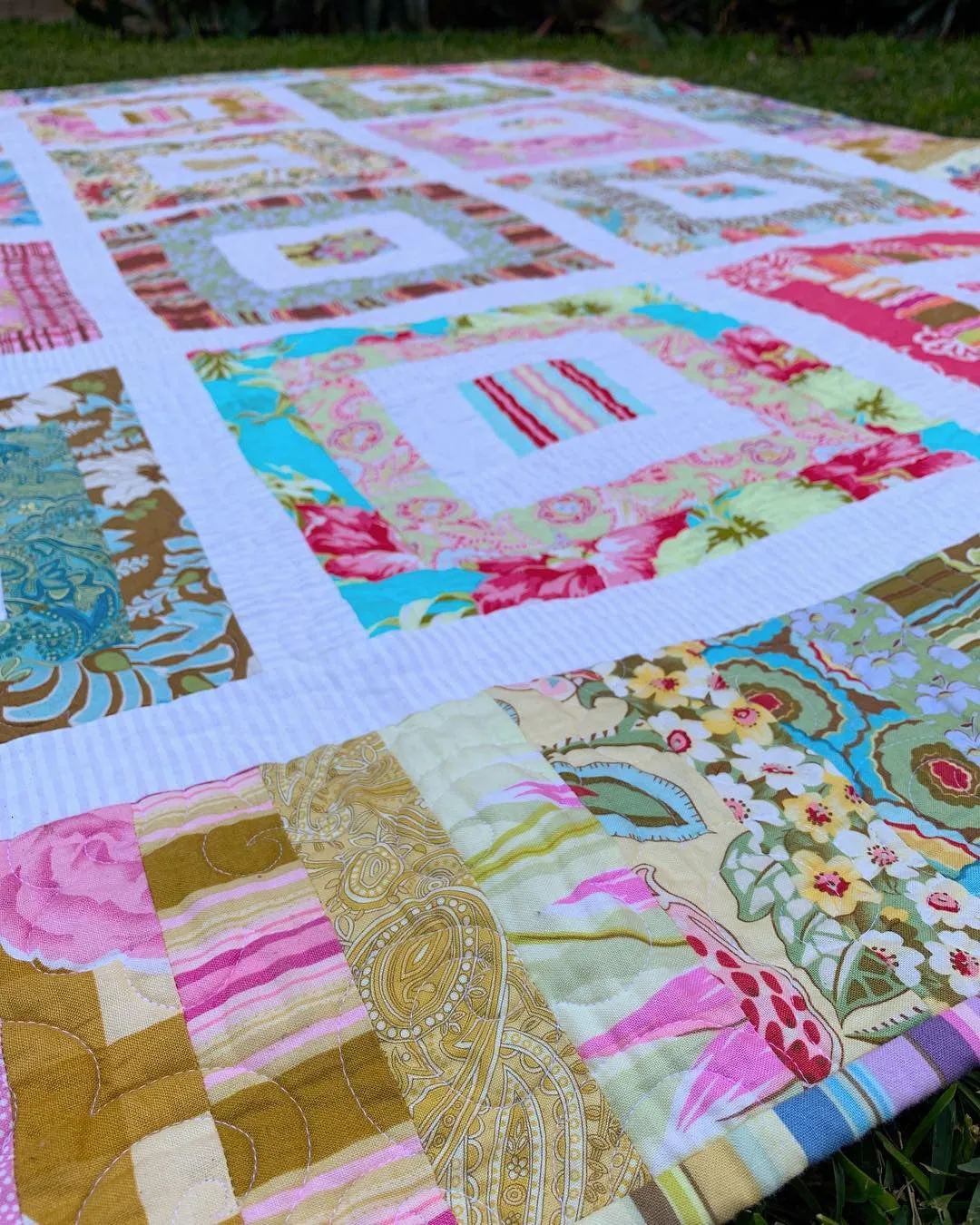 Funky Scrap Quilt Pattern - PDF