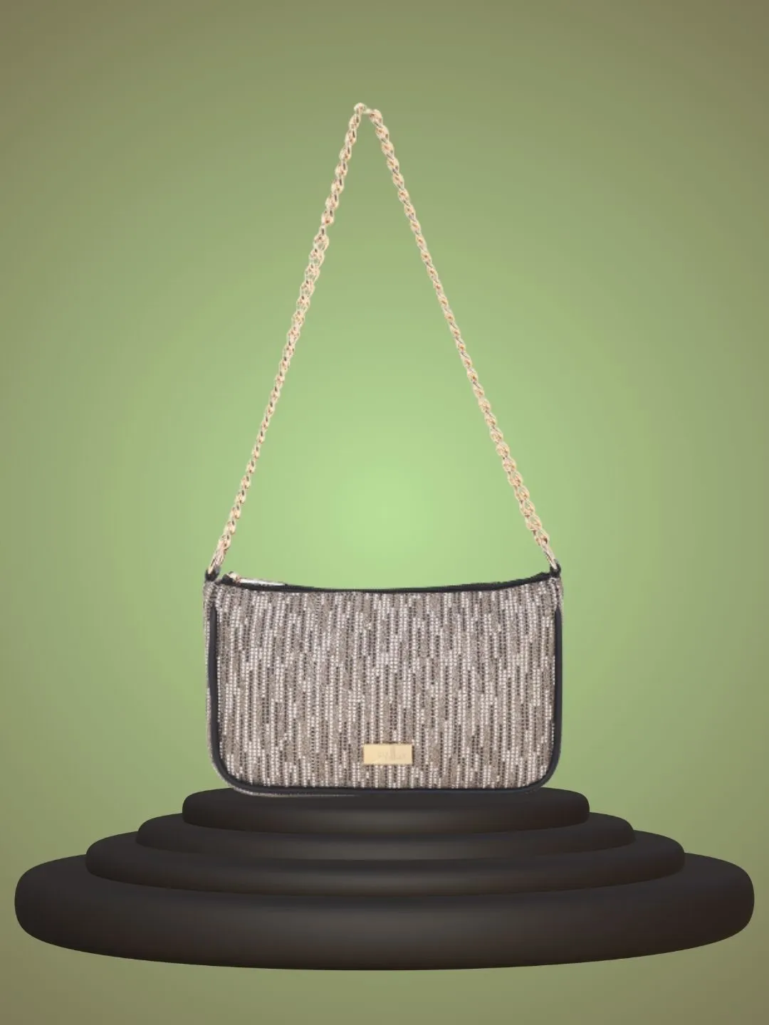 Golden Printed Sling bag