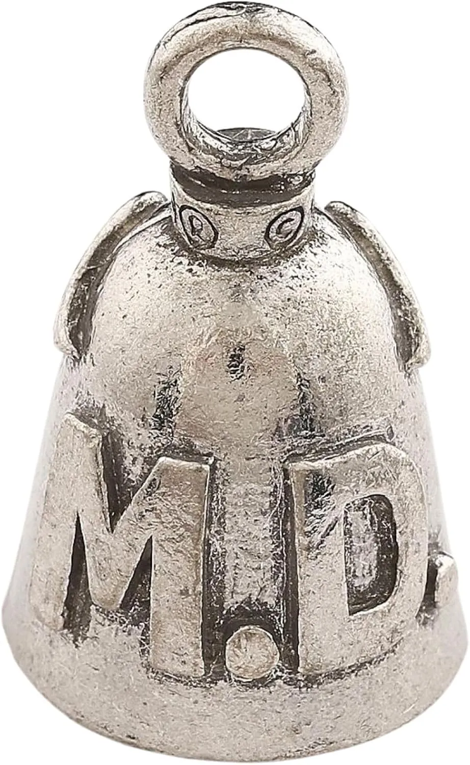 Guardian Bell Profession Good Luck Bell w/Keyring & Black Velvet Bag | Motorcycle Bell | Lead-Free Pewter | Made in USA