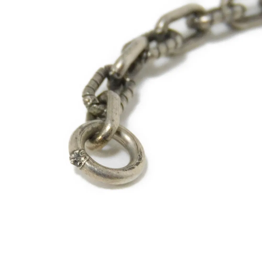 GUCCI Necklace 604155 J8400 0811 Ag925 Silver (smoked) GG logo Interlocking G Pendant mens Used