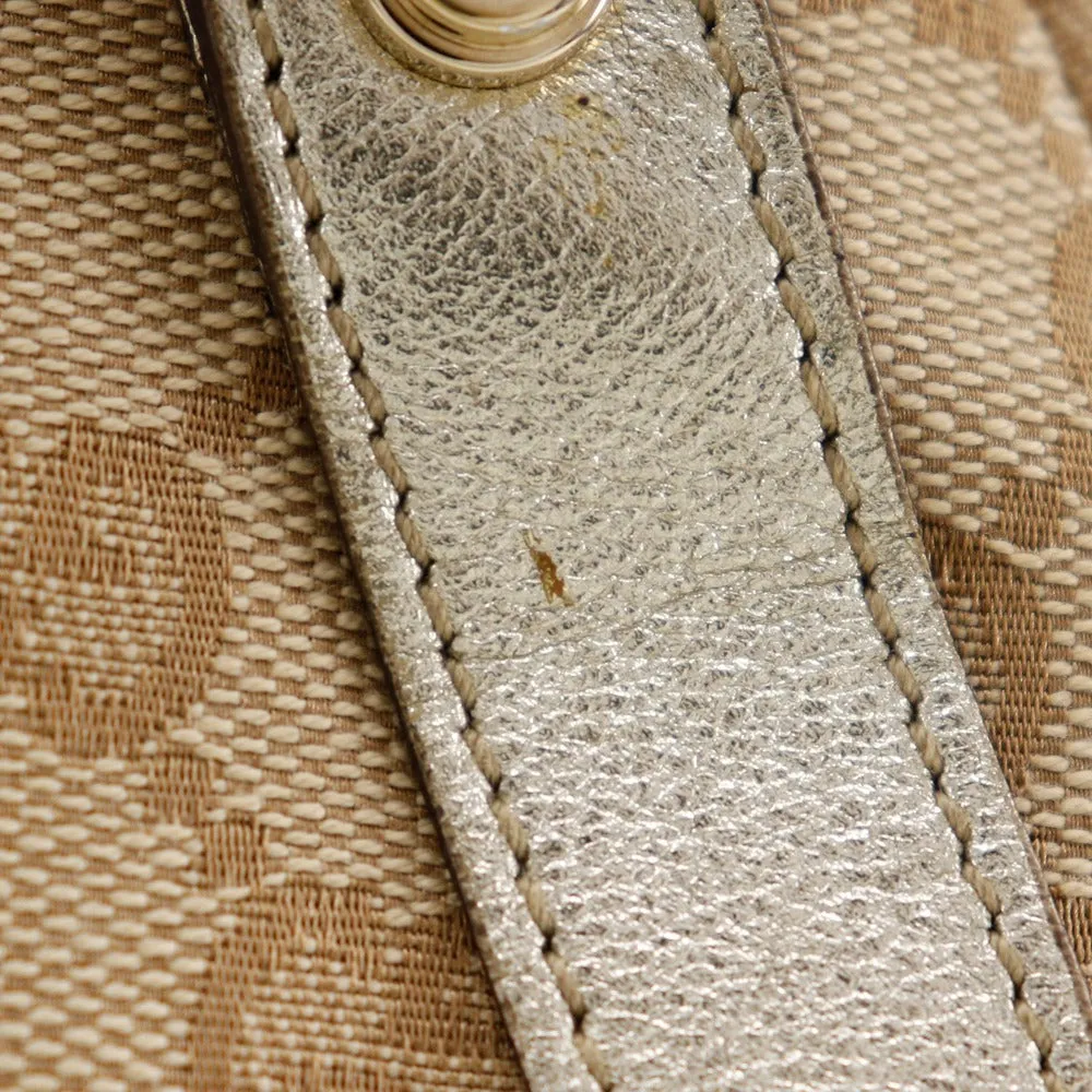GUCCI Tote Bag 130736 GG canvas beige Women Used