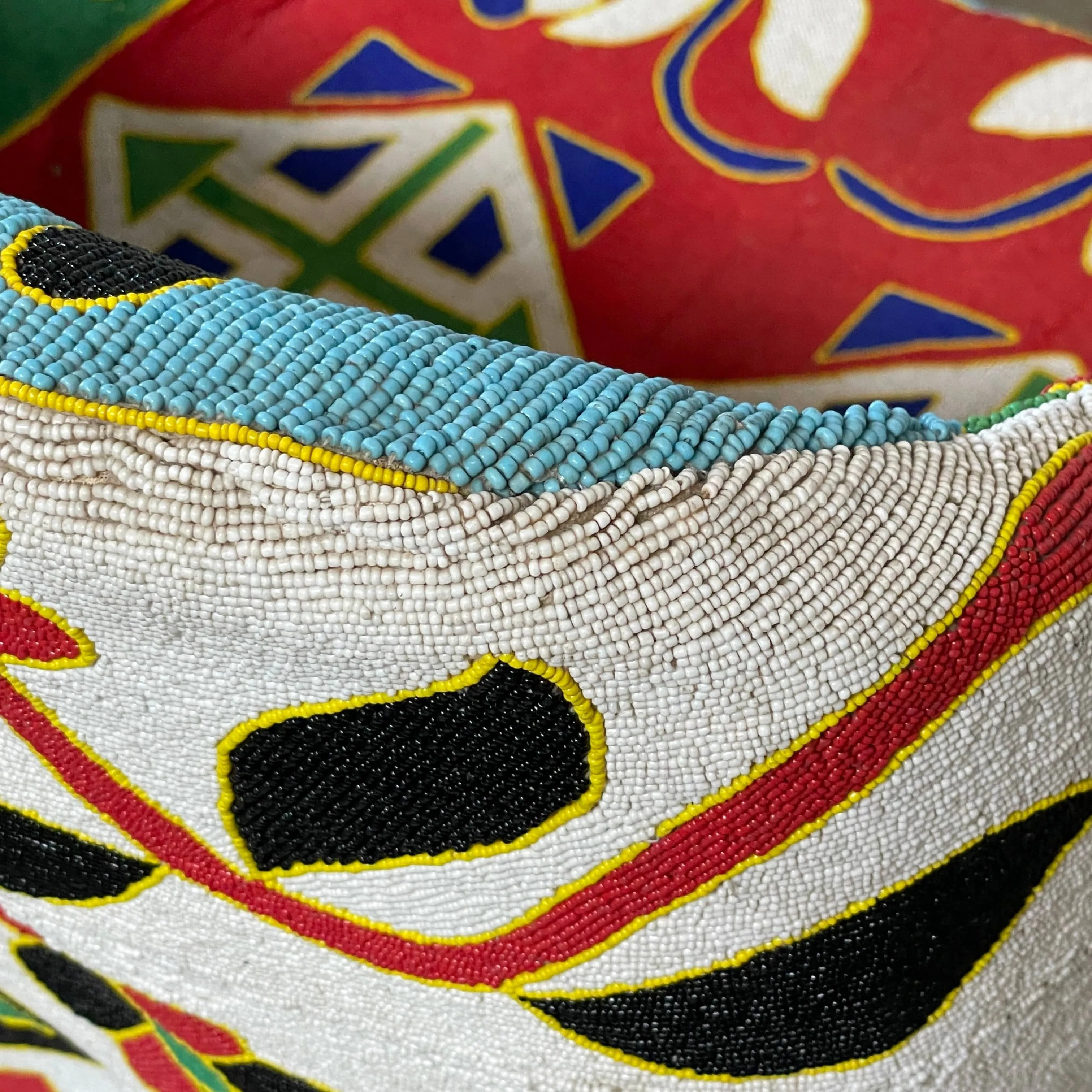 Hand Beaded African Yoruba Chair