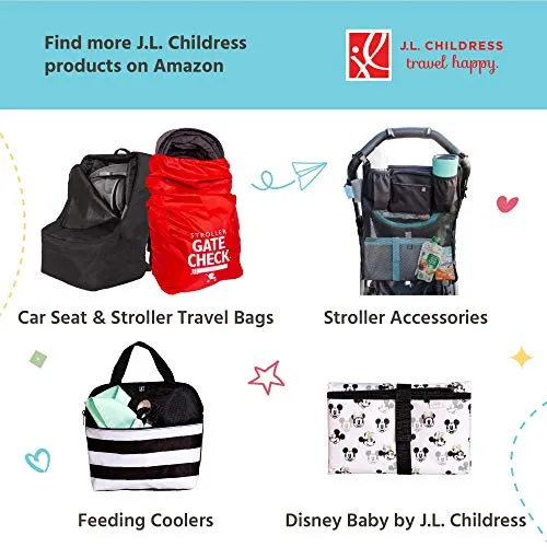 J.L. Childress Wet Bag, Teal/Grey, 2 Count