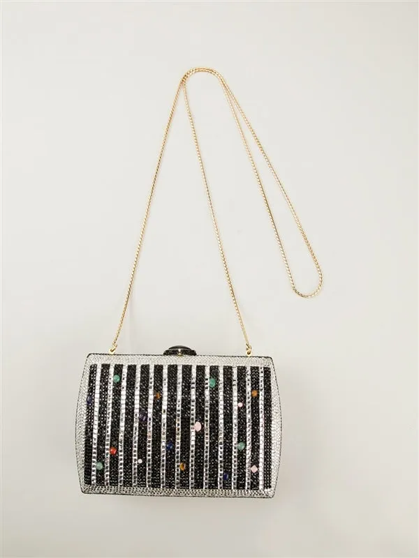 Judith Leiber Crystal Minaudière Bag