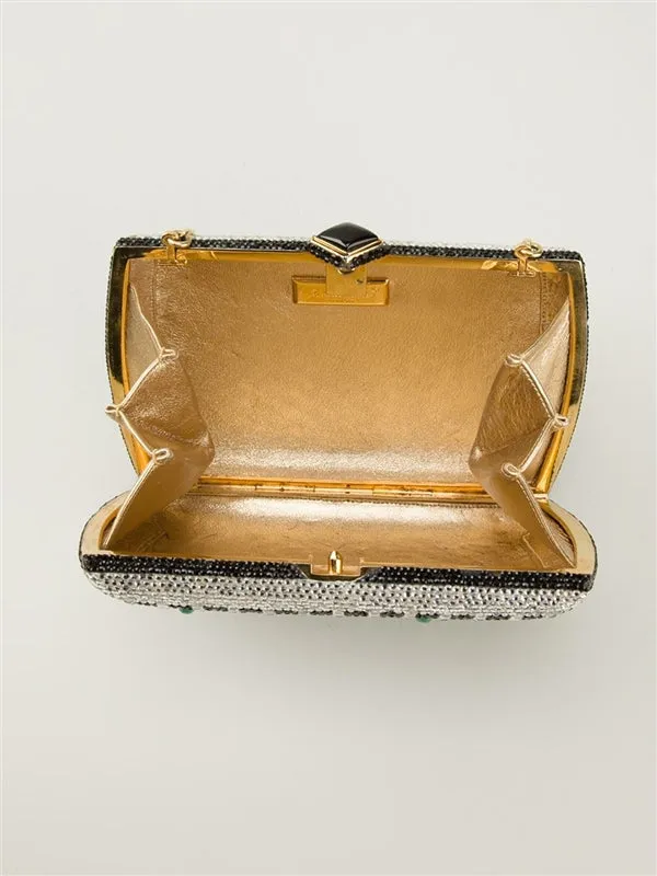 Judith Leiber Crystal Minaudière Bag