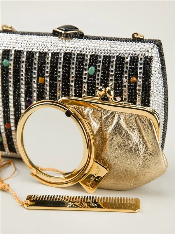 Judith Leiber Crystal Minaudière Bag