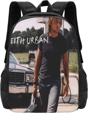 Keith Musics Urban Backpack Large Capacity Backpacks Minimalist Leisure Travel Daypack 12.5X5.5X16.5 inch