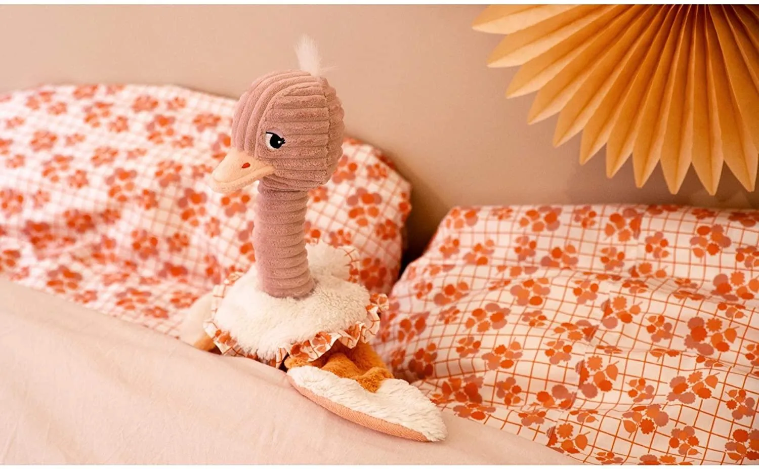 Les Deglingos Orginals Plush Animal | Pomelos the Ostrich