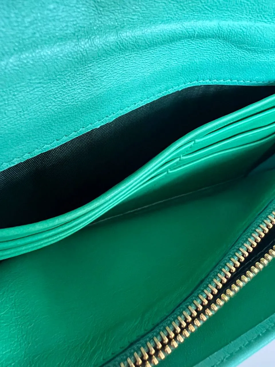 Menta Nappa Gaufre Long Wallet