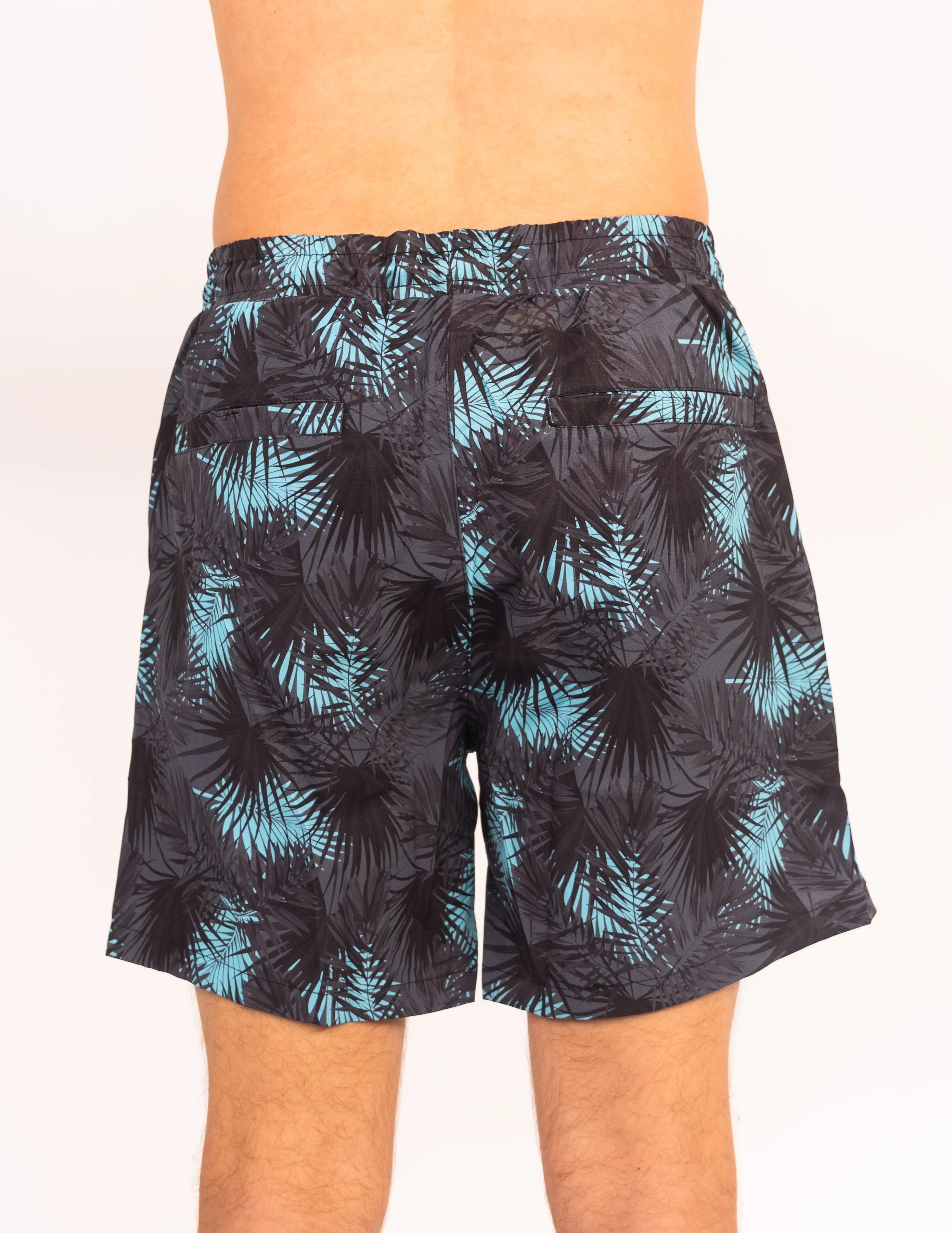 Midnight Palms - Waterproof Pocket Swim Shorts